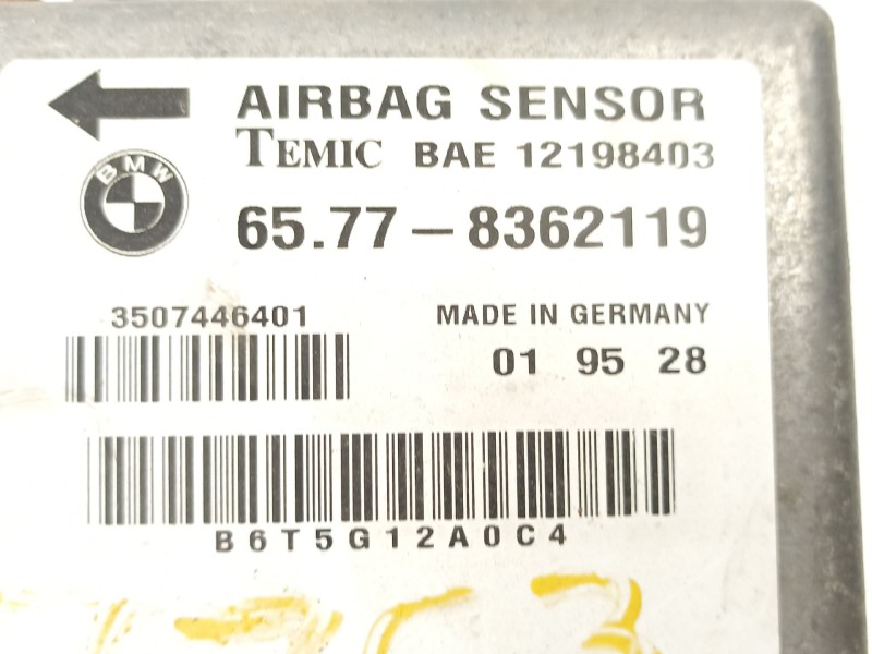Recambio de centralita airbag para bmw serie 3 berlina (e36) 318tds referencia OEM IAM 65778362119 12198403 