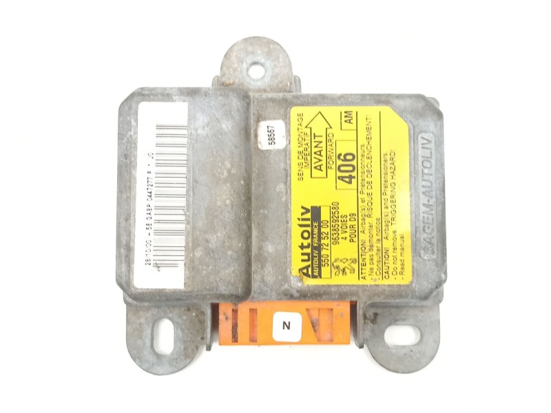 Recambio de centralita airbag para peugeot 406 2.0 hdi referencia OEM IAM 9638592580 550725200 