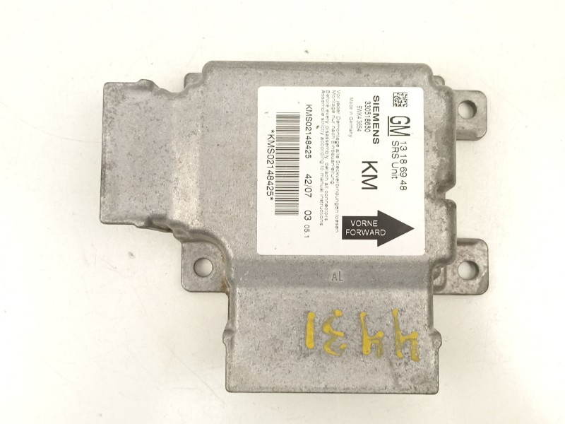 Recambio de centralita airbag para opel vectra 1.9 td -z19dt referencia OEM IAM 13186948 5WK43654 