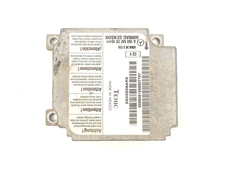 Recambio de centralita airbag para mercedes-benz ml 270 2.7 dci 612963 automatic5p referencia OEM IAM A1635422918  