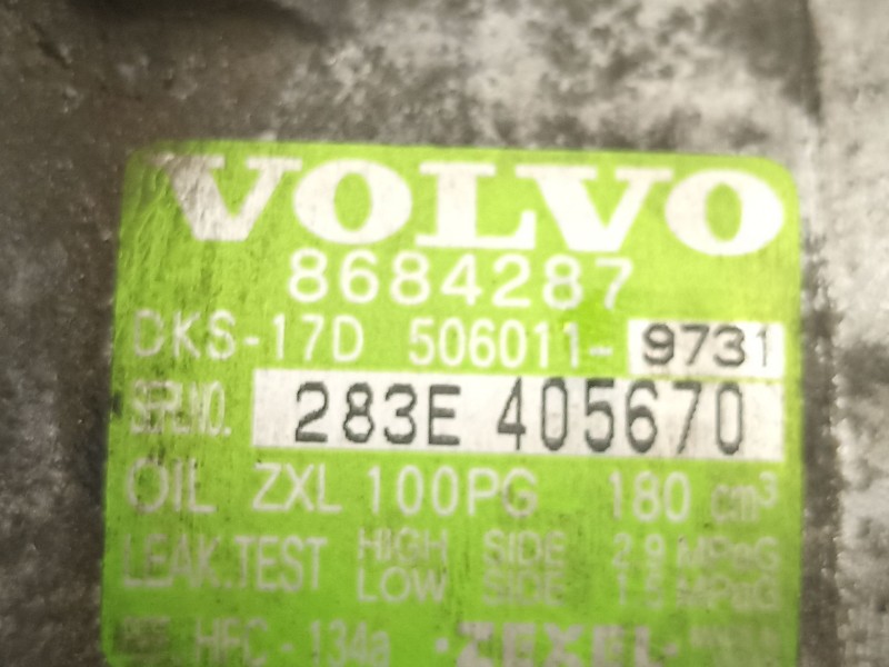 Recambio de compresor aire acondicionado para volvo s60 i (384) 2.4 referencia OEM IAM 8684287  8708581