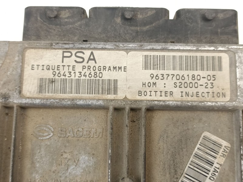 Recambio de centralita para peugeot 206 hatchback (2a/c) 1.4 i referencia OEM IAM 9643134680  9637706180