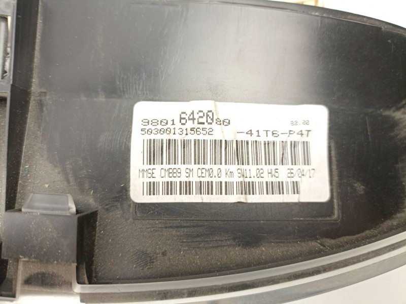 Recambio de cuadro instrumentos para citroën berlingo multispace (b9) 1.6 bluehdi 100 referencia OEM IAM 9801642080  