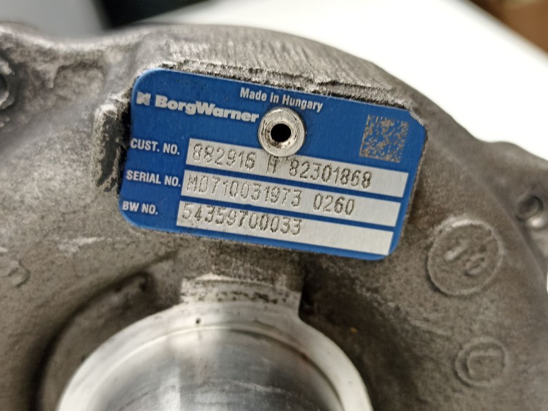 Recambio de turbo para dacia sandero 1.5 dci referencia OEM IAM 54359700033 882916 