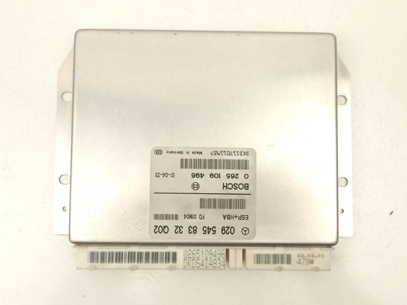 Recambio de centralita para mercedes-benz clase a (w168) a 160 cdi (168.006) referencia OEM IAM A0295458332 0265109496 