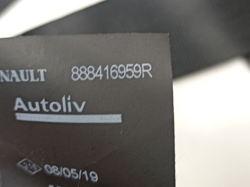 Recambio de cinturon seguridad trasero derecho para dacia sandero ii 1.5 blue dci 95 (b8jl) referencia OEM IAM 888416959R  