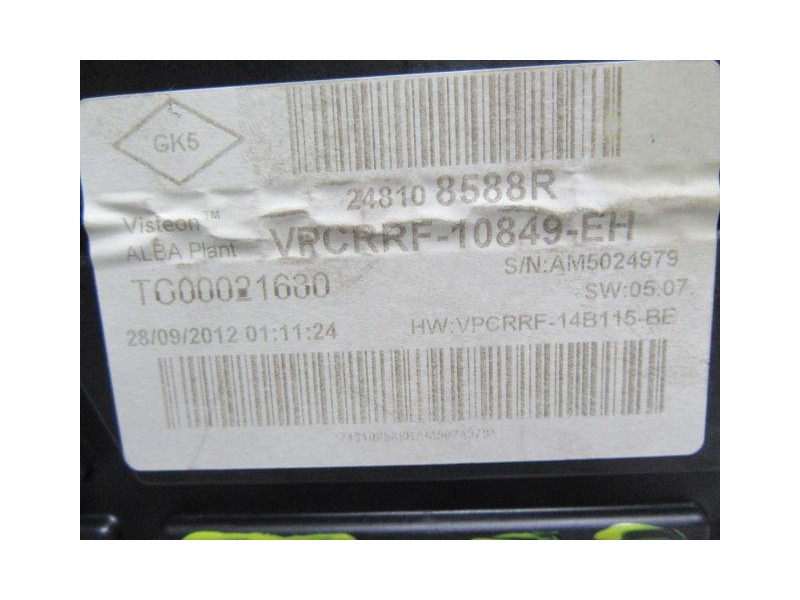 Recambio de cuadro instrumentos : renault clio : 1.5 dci 5p [2013] para renault clio 1.5 dci referencia OEM IAM 248108588R  