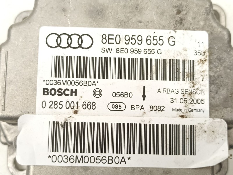 Recambio de centralita airbag para audi a4 b7 (8ec) 2.0 tfsi referencia OEM IAM 8E0959655G 0285001668 