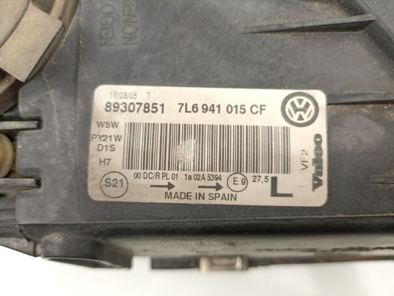 Recambio de faro izquierdo para volkswagen touareg (7la, 7l6, 7l7) 5.0 v10 tdi referencia OEM IAM 7L6941015CF 89307851 
