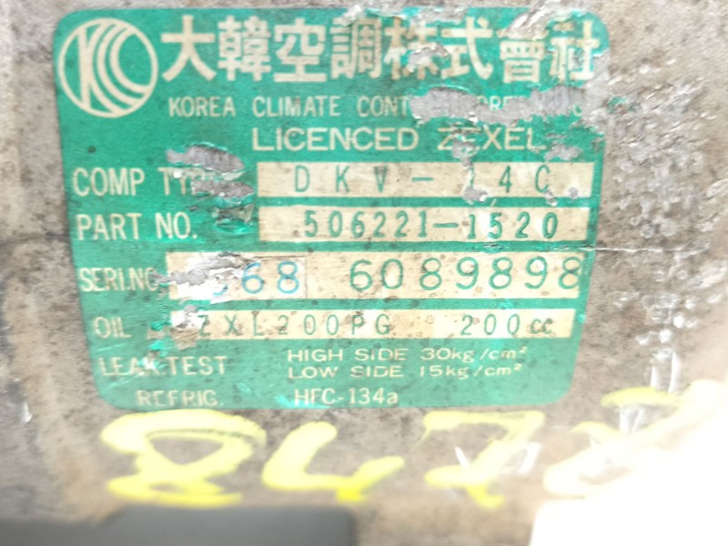 Recambio de compresor aire acondicionado para ssangyong musso (fj) 2.9 td referencia OEM IAM A6611303115 5062211520 