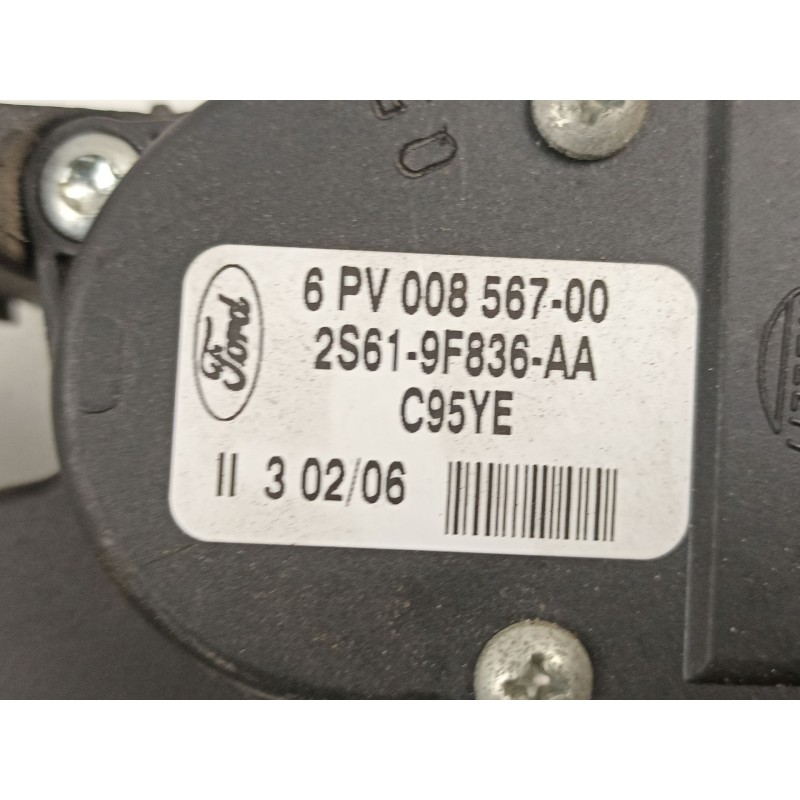 Recambio de potenciometro aceleracion para ford fiesta 1.4 td referencia OEM IAM 2S619F836AA 6PV00856700 