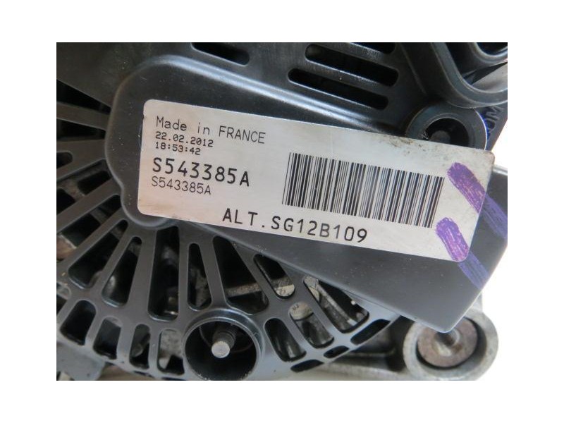 Recambio de alternador : renault scenic : 1.9 dci f9q 612 5p [2004] para renault scenic 1.9 dci f9q 612 referencia OEM IAM S5433