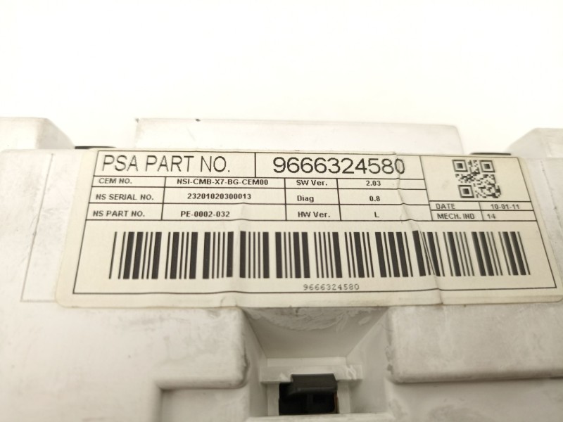 Recambio de cuadro instrumentos para citroën c5 iii (rd_) 2.0 hdi 140 referencia OEM IAM 9666324580  