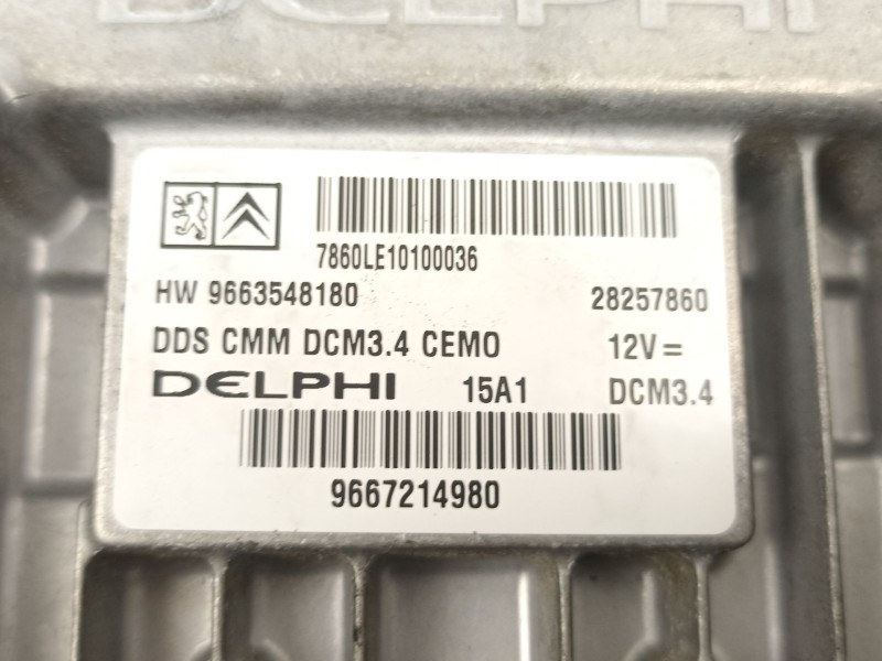 Recambio de centralita para citroën c5 iii (rd_) 2.0 hdi 140 referencia OEM IAM 9663548180 9667214980 