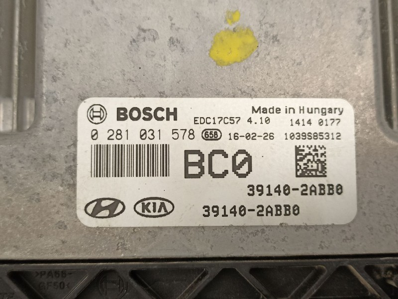Recambio de centralita para hyundai ix20 (jc) 1.4 crdi referencia OEM IAM 391402ABB0 0281031578 
