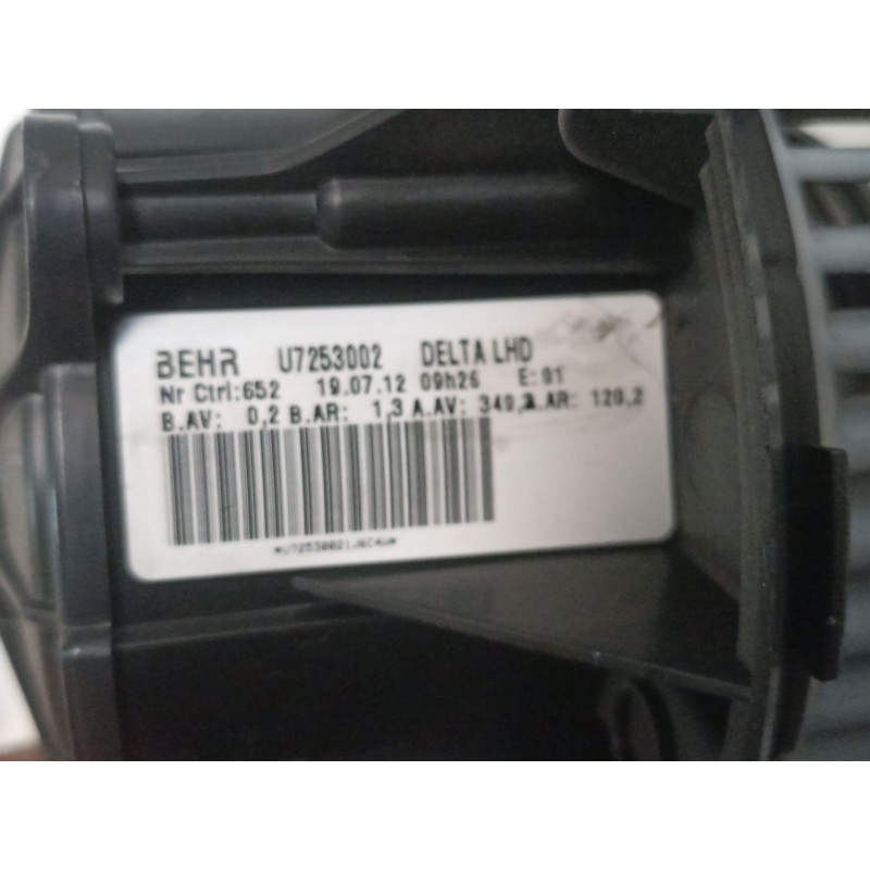 Recambio de motor calefaccion para opel zafira 2.0 cdti tourer 16v referencia OEM IAM U7253002CONRESISTENCIA  