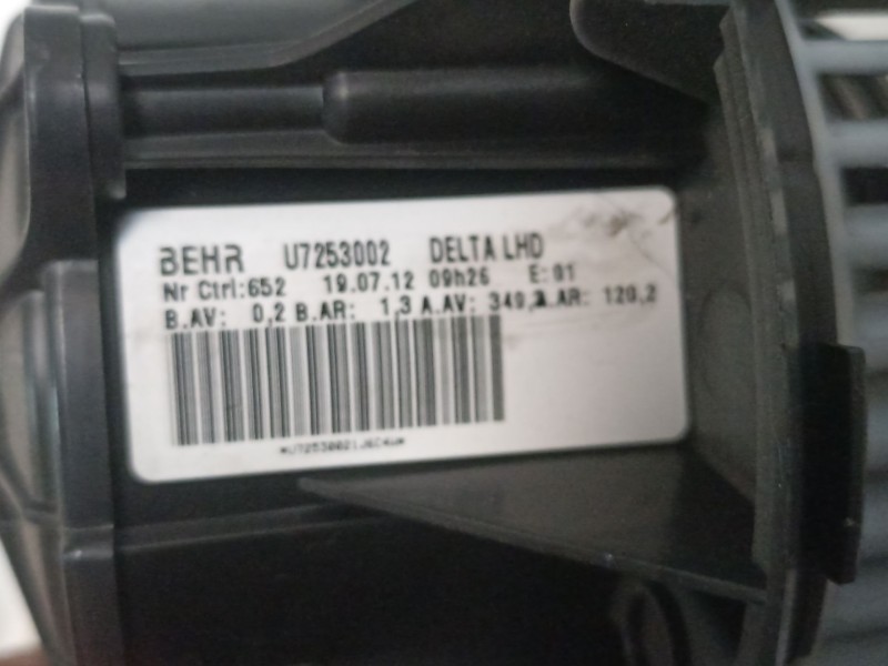 Recambio de motor calefaccion para opel zafira 2.0 cdti tourer 16v referencia OEM IAM U7253002CONRESISTENCIA  
