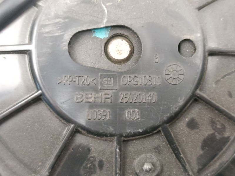 Recambio de motor calefaccion para opel zafira 2.0 cdti tourer 16v referencia OEM IAM U7253002CONRESISTENCIA  