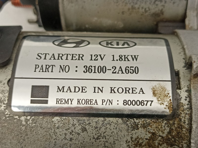 Recambio de motor arranque para hyundai ix20 (jc) 1.4 crdi referencia OEM IAM 361002A650  