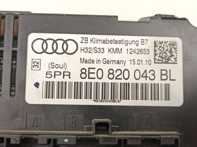 Recambio de mandos calefaccion aire para seat exeo st (3r5) 2.0 tdi referencia OEM IAM 8E0820043BL  