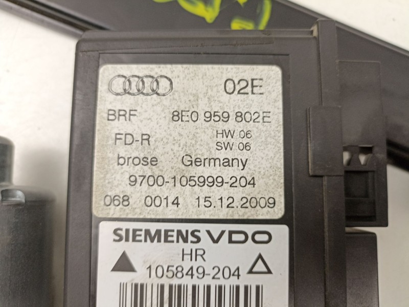 Recambio de elevalunas trasero derecho para seat exeo st (3r5) 2.0 tdi referencia OEM IAM 8E0839462C  8E0959802E