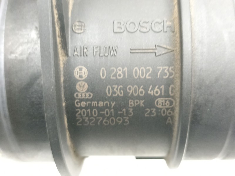 Recambio de caudalimetro para seat exeo st (3r5) 2.0 tdi referencia OEM IAM 03G906461C 0281002735 