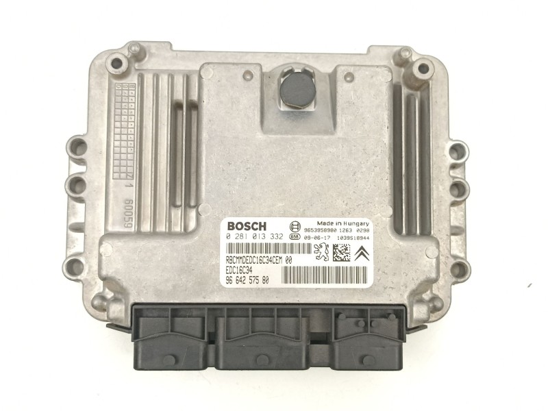 Recambio de centralita para citroën c4 i sedán 1.6 hdi referencia OEM IAM 9664257580 0281013332 9653958980