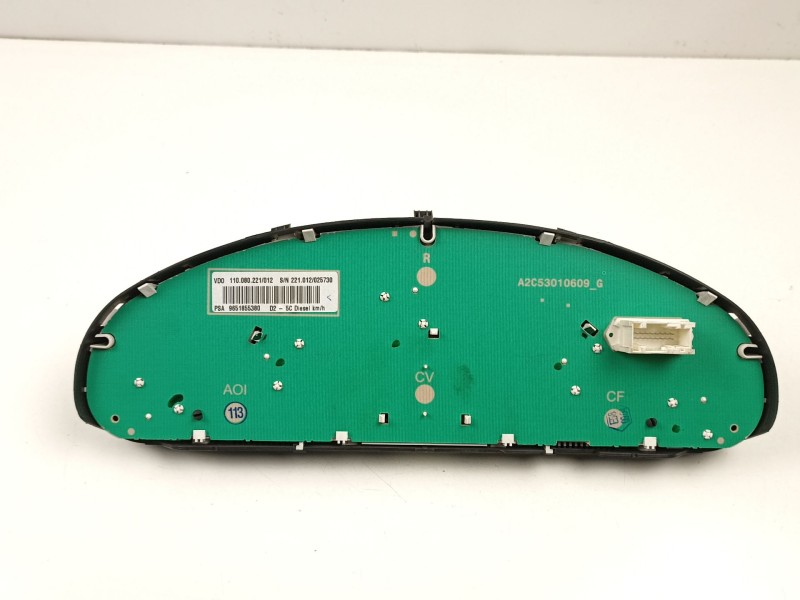 Recambio de cuadro instrumentos para peugeot 407 2.0 16v hdi cat (rhr / dw10bted4) referencia OEM IAM 9651855380 110080221012 