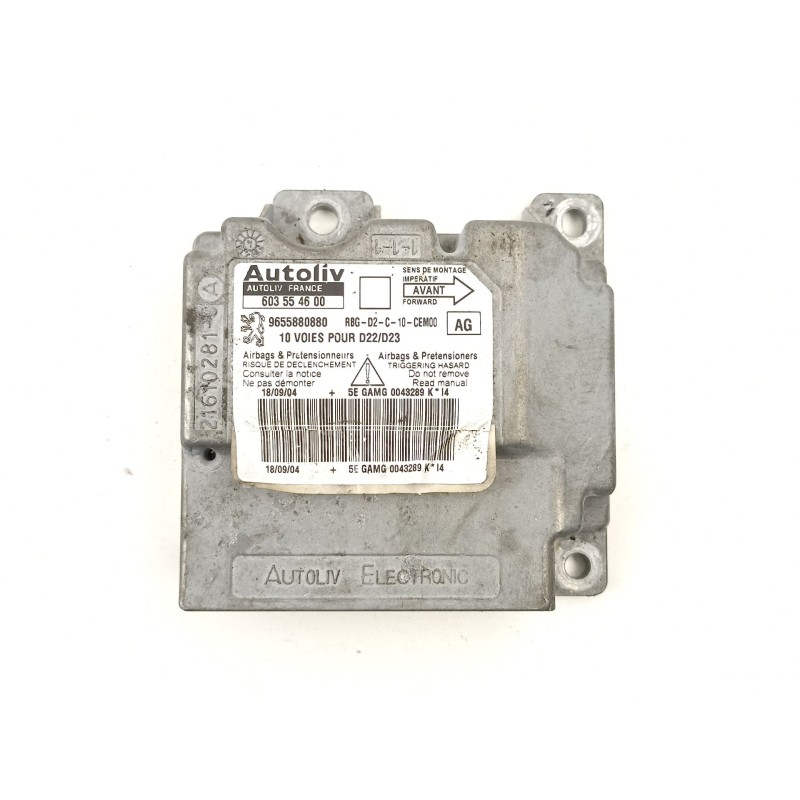 Recambio de centralita airbag para peugeot 407 2.0 16v hdi cat (rhr / dw10bted4) referencia OEM IAM 9655880880 603554600 