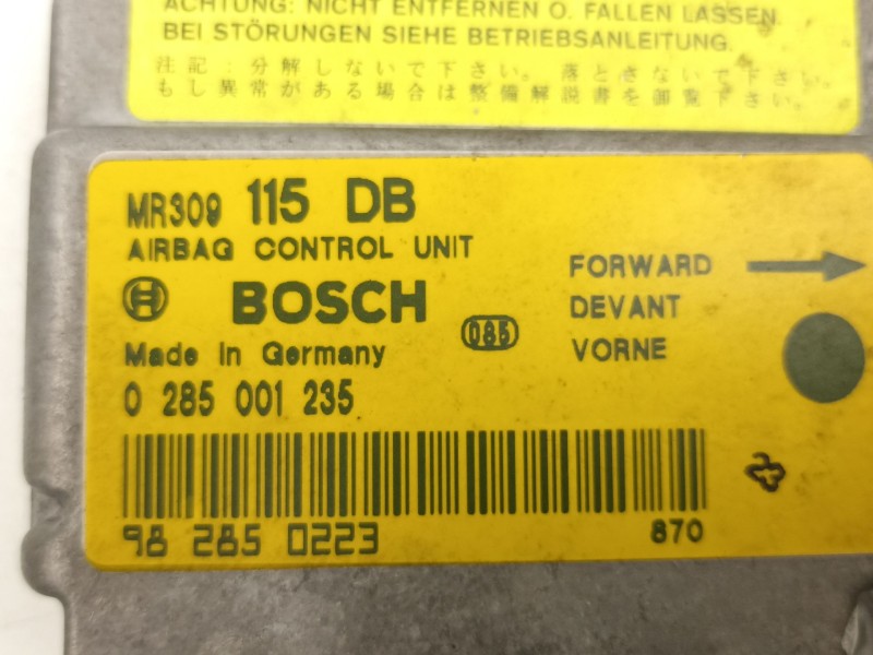 Recambio de centralita airbag para mitsubishi carisma 1.8 g 5p referencia OEM IAM MR309115 0285001235 