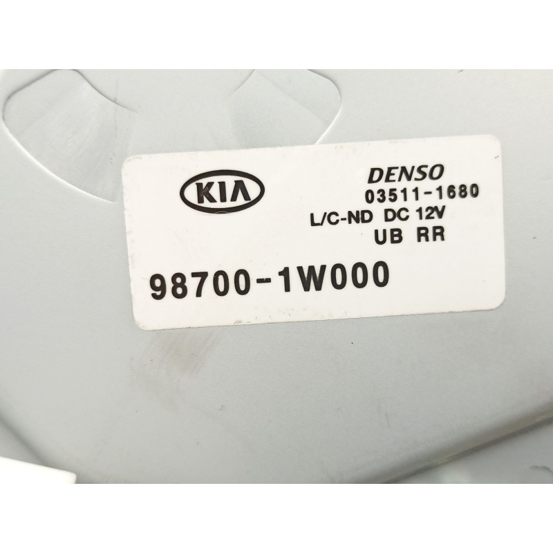 Recambio de motor limpia trasero para kia rio iii (ub) 1.2 cvvt referencia OEM IAM 987001W000 035111680 