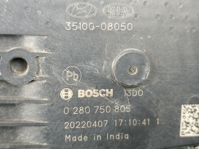 Recambio de caja mariposa para hyundai i20 iii (bc3, bi3) 1.2 referencia OEM IAM 3510008050 0280750805 