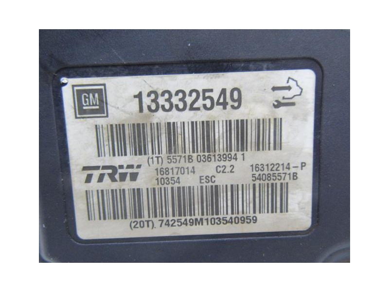 Recambio de abs : opel insignia : 2.0 cdti ( 160 cv ) [2011] para opel insignia 2.0 cdti ( 160 cv ) referencia OEM IAM 13332549 