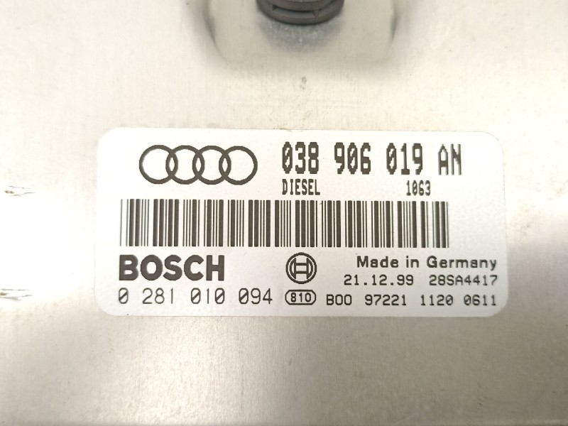 Recambio de centralita para audi a4 b5 (8d2) 1.9 tdi referencia OEM IAM 038906019AN 0281010094 