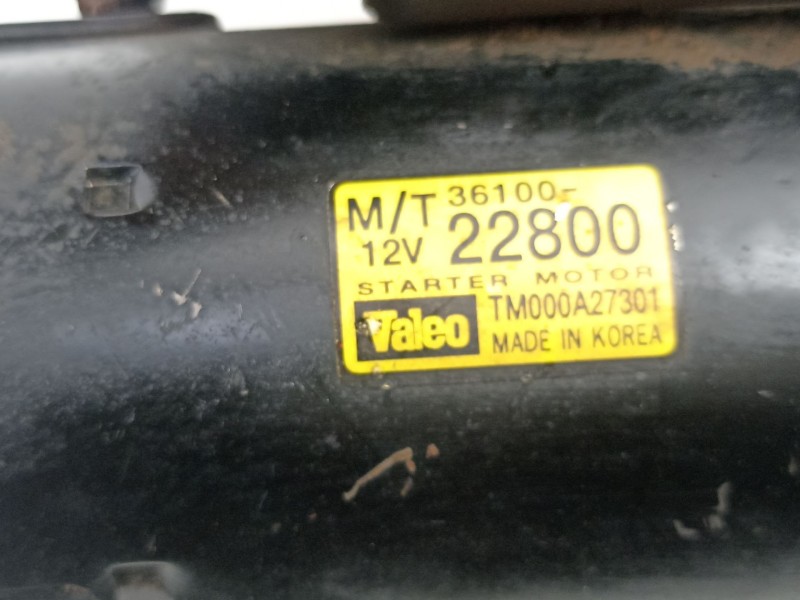 Recambio de motor arranque para hyundai accent 1.3 g referencia OEM IAM 3610022800 TM000A27301 