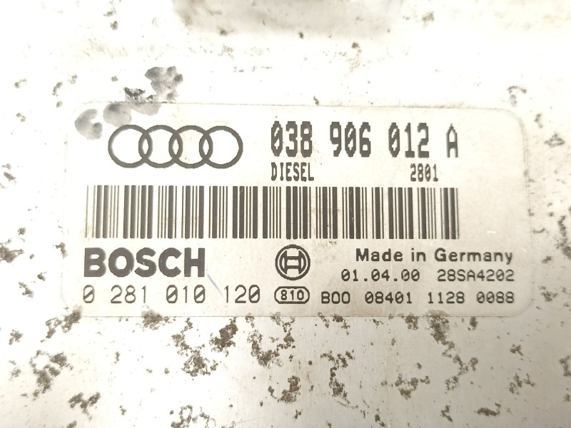 Recambio de centralita para audi a3 (8l1) 1.9 tdi referencia OEM IAM 038906012A 0281010120 