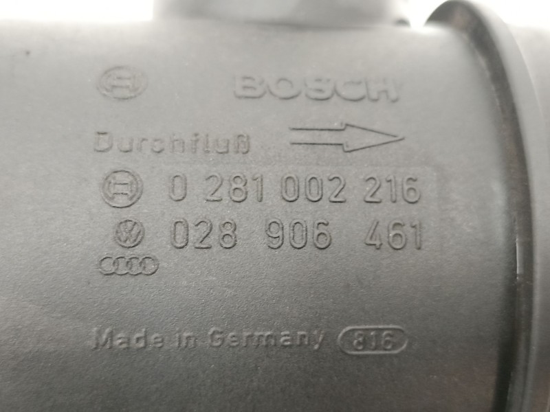Recambio de caudalimetro para audi a4 b5 (8d2) 1.9 tdi referencia OEM IAM 028906461 0281002216 
