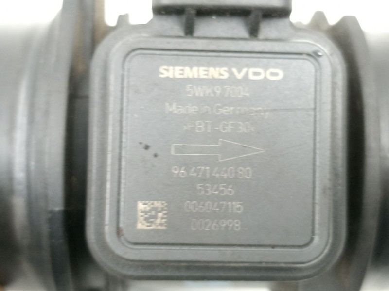 Recambio de caudalimetro para citroën c3 i (fc_, fn_) 1.4 hdi referencia OEM IAM 9647144080 5WK97004 