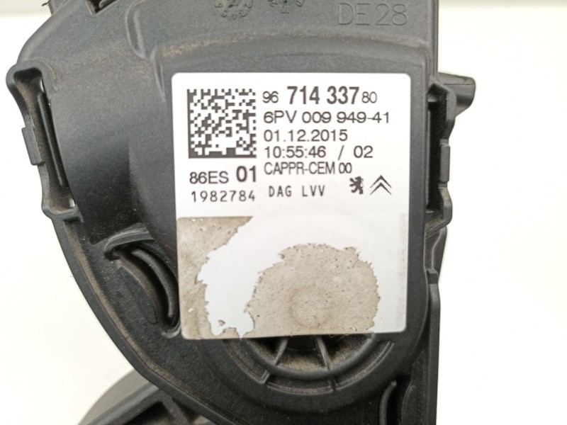 Recambio de potenciometro aceleracion para citroën c3 ii (sc_) 1.2 vti 82 referencia OEM IAM 9671433780 6PV00994941 