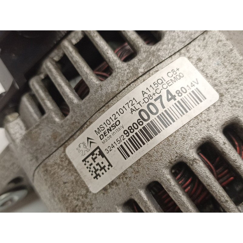 Recambio de alternador para citroën c3 ii (sc_) 1.2 vti 82 referencia OEM IAM 9806007480 MS1012101721 