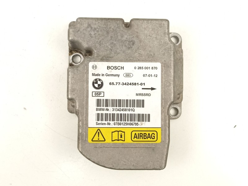 Recambio de centralita airbag para bmw x3 2.0 td 6v referencia OEM IAM 65773424581 0285001870 