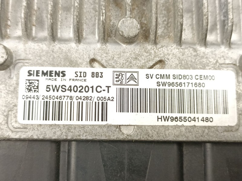 Recambio de centralita para citroën c4 i (lc_) 2.0 hdi referencia OEM IAM 9656171680 5WS40201C 9655041480