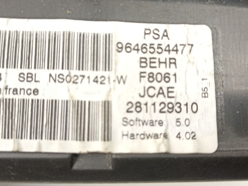 Recambio de mandos calefaccion aire para citroën c4 i (lc_) 2.0 hdi referencia OEM IAM 9646554477  