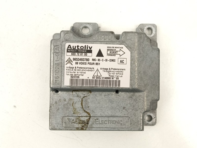 Recambio de centralita airbag para citroën c4 i (lc_) 2.0 hdi referencia OEM IAM 9653493780 603726100 