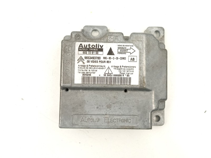 Recambio de centralita airbag para citroën c4 1.6 hdi referencia OEM IAM 9653493780 603726100 