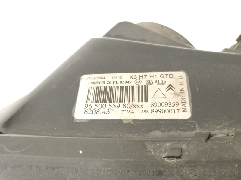 Recambio de faro izquierdo para citroën c5 ii (rc_) 1.8 16v (rc6fzb) referencia OEM IAM 9650055980  
