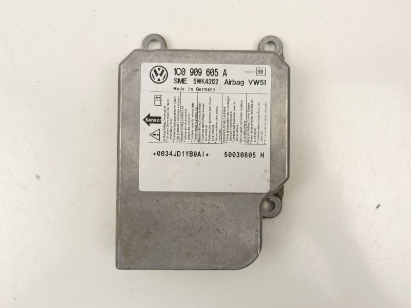 Recambio de centralita airbag para seat leon (1m1) 1.9 tdi referencia OEM IAM 1C0909605A 5WK43122 