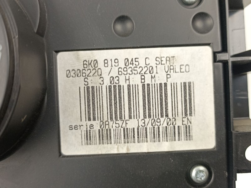 Recambio de mandos calefaccion aire para seat ibiza ii (6k1) 1.9 sdi referencia OEM IAM 6K0819045C  