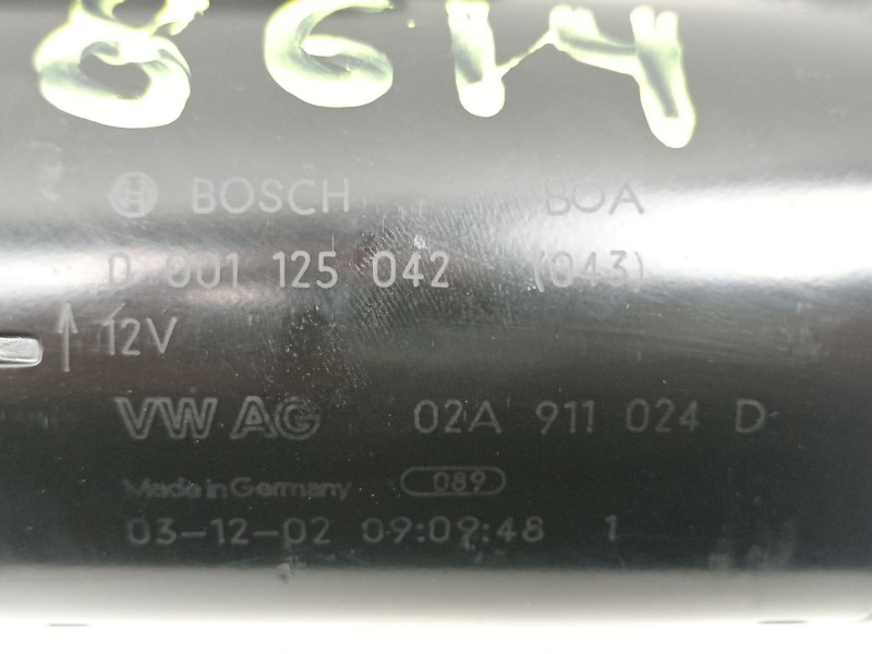 Recambio de motor arranque para seat leon (1m1) 1.9 tdi referencia OEM IAM 02A911024D 0001125042 