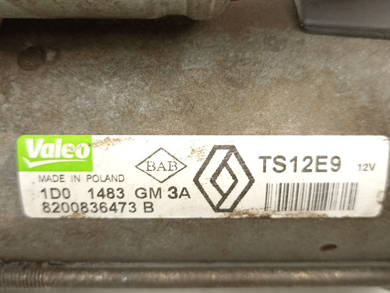 Recambio de motor arranque para dacia duster (hs_) 1.5 dci referencia OEM IAM 8200836473 TS12E9 